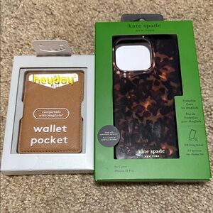 Kate Spade - IPhone 15 Pro Case & heyday wallet pocket